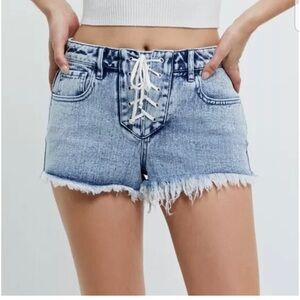pacsun high rise festival jean shorts